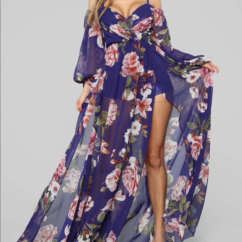 Floral Fashion Nova Dress New With Tags